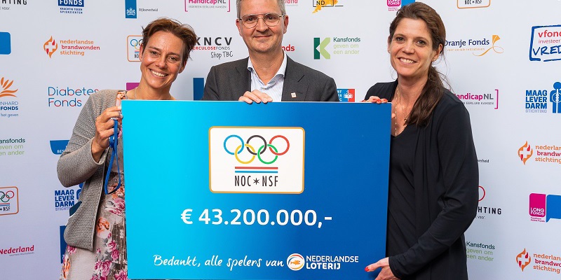 Nederlandse sport blij met € 43,2 mln van Nederlandse Loterij